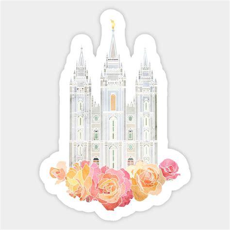 Funny Stickers Custom Stickers Salt Lake City Temple Hard Hats Car