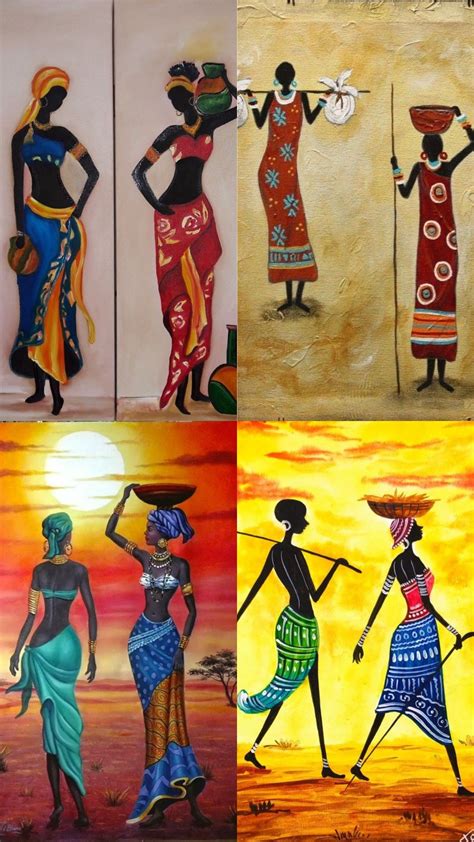 Épinglé Sur Afrikalı Kadın Afrique Art Peinture Africaine Dessin Africain