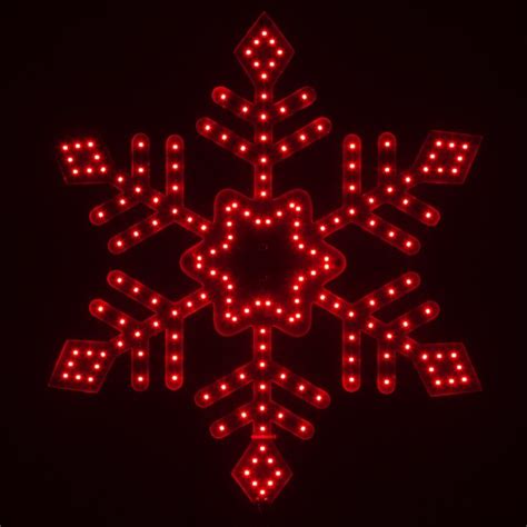 Led Ultra Bright Smd Diamond Tipped Snowflake Red Lights