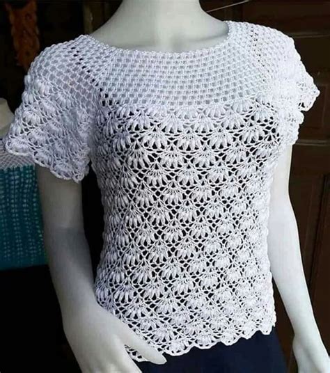 Pin de Thamiris en Blusas body e top de crochê Camisa de ganchillo