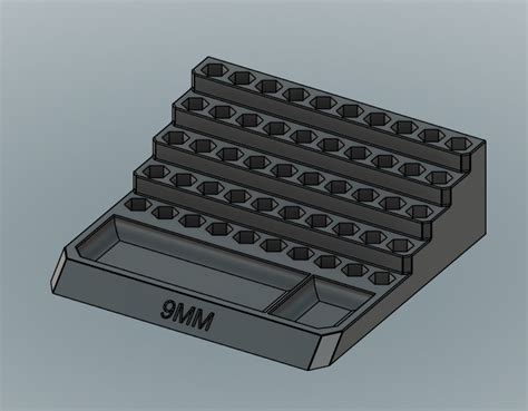 Archivo Obj 9mm Bleacher Block Reloading Tray 🔫 ・diseño Imprimible En