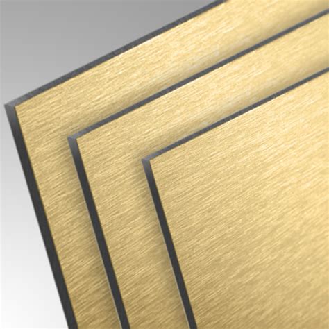 Dibond Aluverbund Piastra Butler Finish Oro Brushed Series Mm