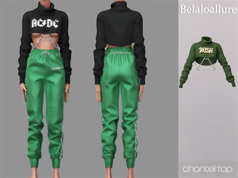 The Sims Resource Belaloallure Chantel Crop Top Patreon