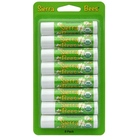 Sierra Bees Organic Lip Balms Mint Burst 8 Pack 15 Oz 425 G