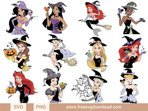 Princess Halloween Svg Bundle Fsd K14 Store Free Svg Download