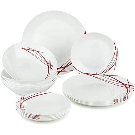 Set De Vajilla Luminarc Domitille Rouge 18 Piezas 957819