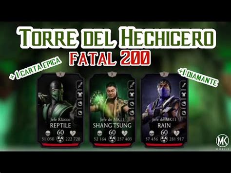 Torre Del Hechicero FATAL FINAL 200 Mortal Kombat Mobile YouTube