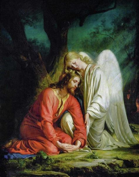 Christ In Gethsemane Painting By Carl Bloch Fine Art America