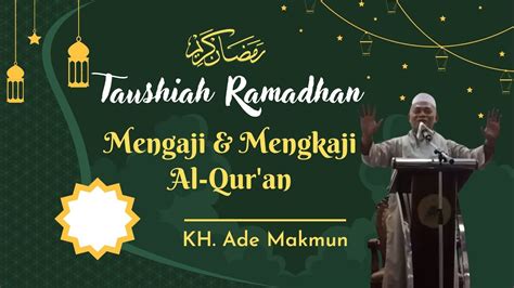 Taushiah Ramadhan YouTube