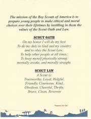 Instilling Values: Boy Scouts Oath and Law for Ethical | Course Hero