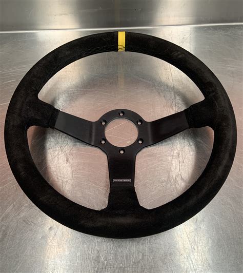 Racetech 350mm Suede Steering Wheel Deep Dish Motorsport Parts