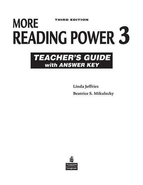 More Reading Power 3 Good Book More Reading Power 3 Third Edition