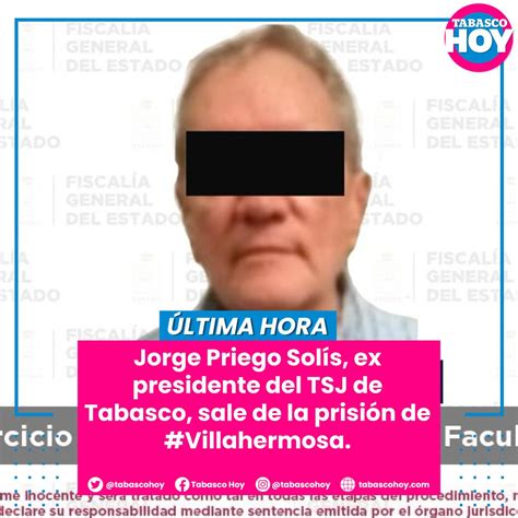 Tabasco HOY on Twitter ÚltimaHora Jorge Priego Solís expresidente