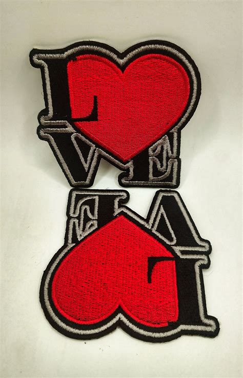 Love Applique Patch Heart Patch Valentine S Day Patch Iron On Love