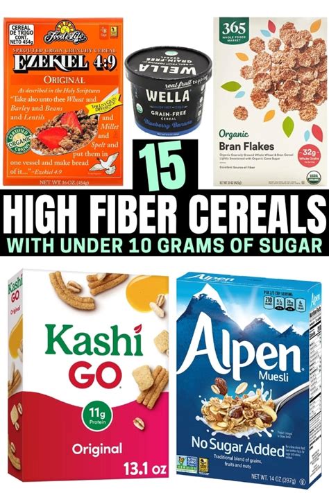 15 High Fiber Cereal Options That Are Low In Sugar