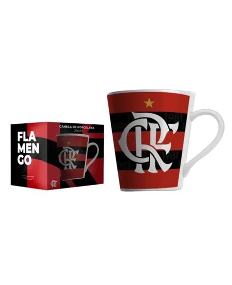 Caneca Porcelana Flamengo Ml