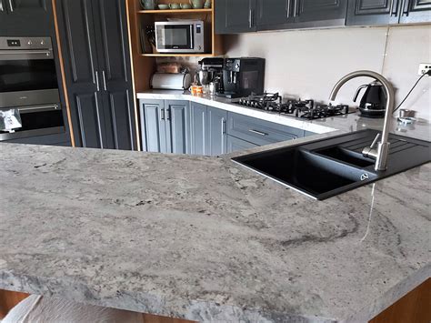 Snow White Granite Polished Kitchen Benchtop Marella Granite Marble