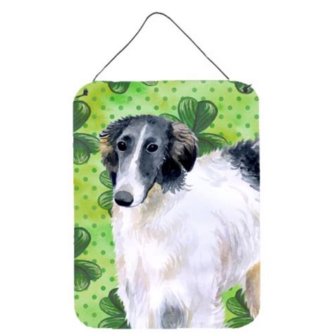 Carolines Treasures Bb9846ds1216 Borzoi St Patrick S Wall Or Door Hanging Print 16hx12w Kroger