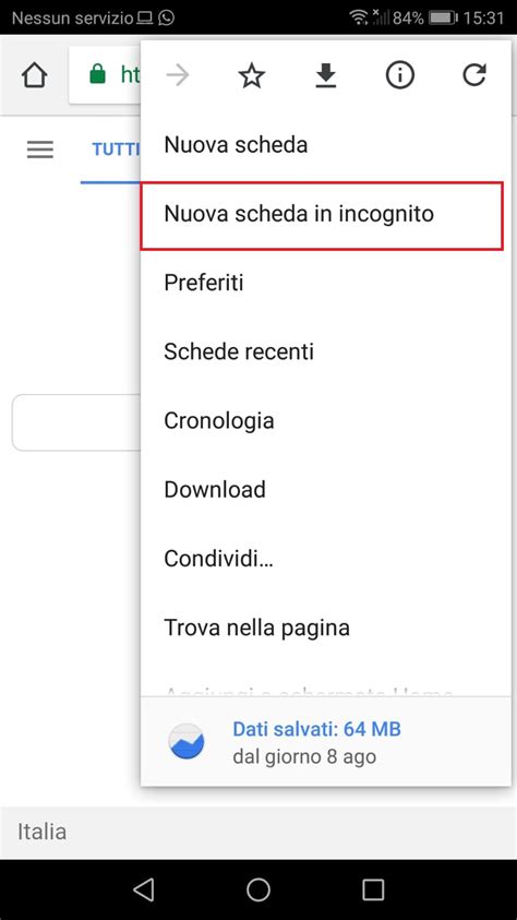 Navigazione In Incognito Da Smartphone