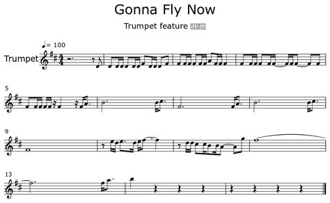 Gonna Fly Now Sheet Music For Trumpet