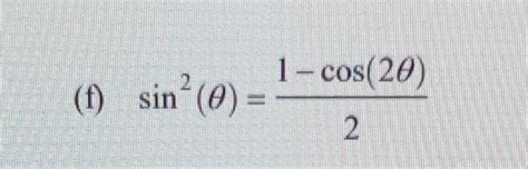 Solved 1 Using Euler s Formula etiθ cos θ isin θ derive Chegg