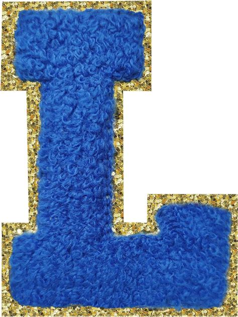 Amazon Letter Patches Varsity Glitters Chenille 3 PCS SPRT Iron On