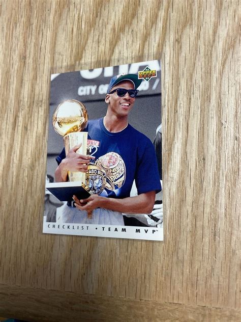 Upper Deck Michael Jordan Team Mvp Checklist Card Tm Ebay