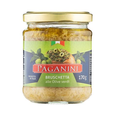 Bruscheta de Azeitona Verde Paganini 170g Família Scopel Delivery