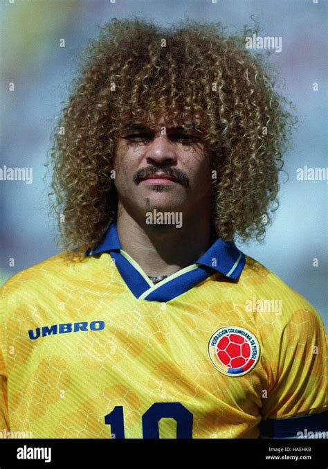 CARLOS VALDERRAMA COLOMBIA & ATLETICO JUNIOR 02 July 1994 Stock Photo ...