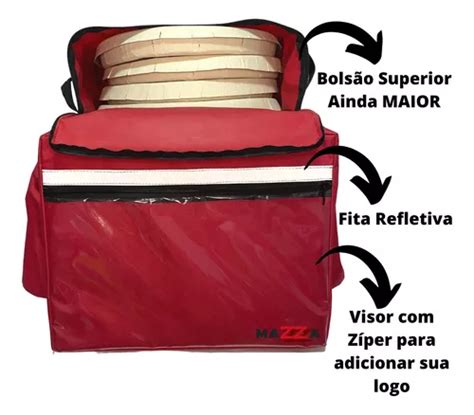 Mochila Bag Delivery Motoboy Aplicativo 45l Isopor Laminado Mebuscar