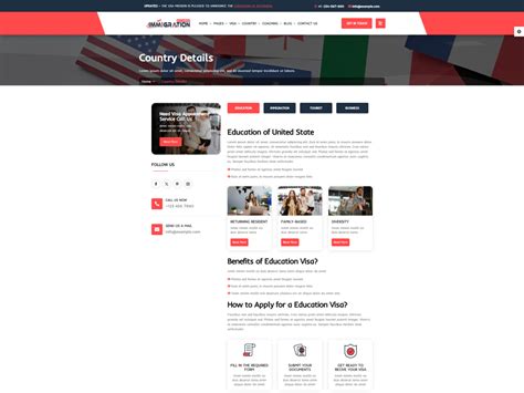 Immigration And Visa Consulting Website Upwork