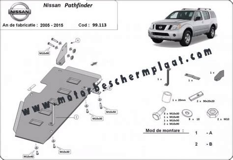 Brandstoftank Beschermplaat Voor Nissan Pathfinder D40