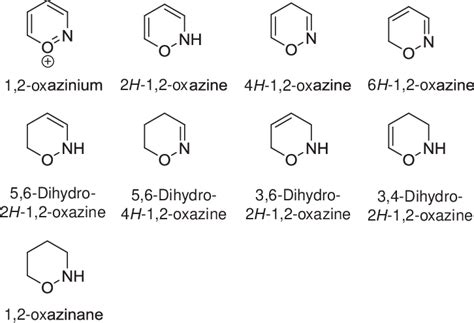 Monocyclic 12 Oxazines Download Scientific Diagram