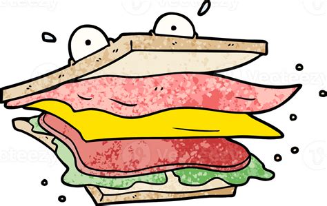 Sandwich Cartoon Character 45220426 Png