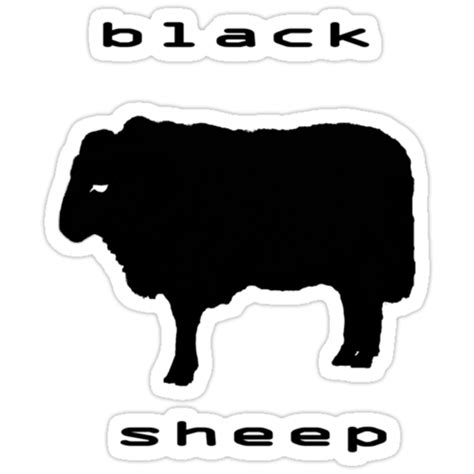 Black Sheep T Shirt Stickers By Simpsonvisuals Redbubble