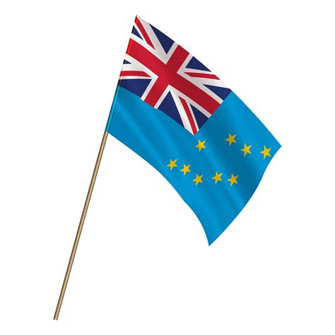 isolated national flag  tuvalu  png