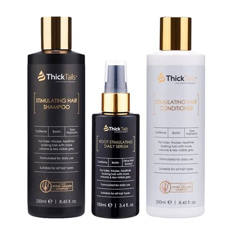 Thicktails Stimulating Hair Growth For Women 3 Pack Shampoo Conditioner And Serum Thicktails