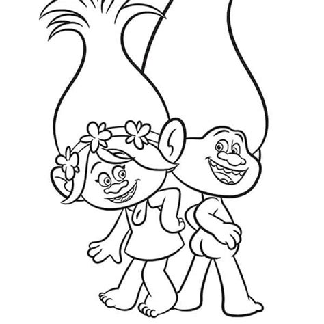 Bridget Trolls Coloring Page Coloring Pages