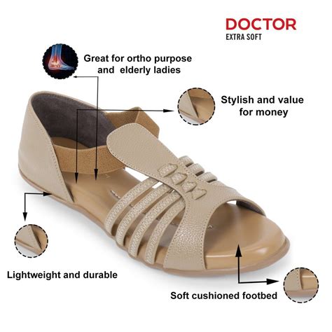 Doctor Extra Soft Womens Sandals Ortho Care Orthopaedic Diabetic Daily