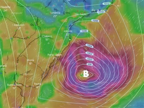 Ciclone deve atingir Litoral catarinense nos próximos dias