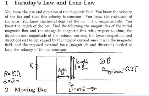 Solved: Faraday's Law And Lenz Law You Know The Size, And ... | Chegg.com