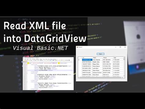 How To Read XML File Into Datagridview In Visual Basic NET YouTube