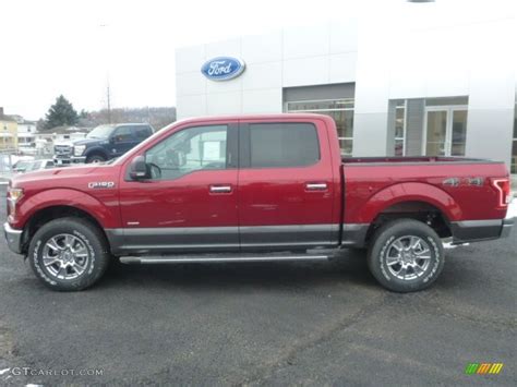 2015 Ruby Red Metallic Ford F150 Xlt Supercrew 4x4 101323325 Photo 2 Car