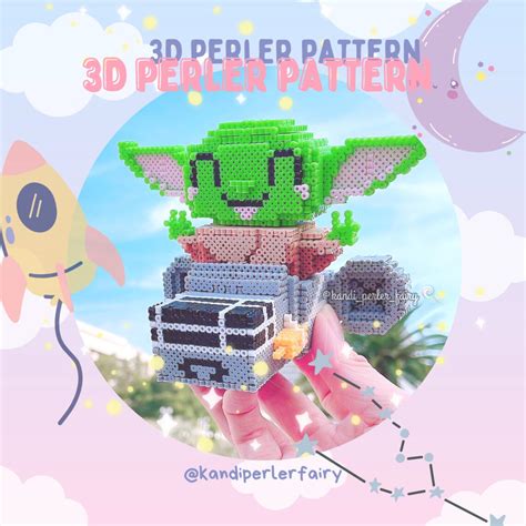 Instant Download 3d Perler Beads Pattern To Build Character Space Ship