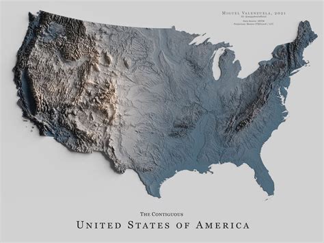 United state of America's mountains map. : r/MapPorn