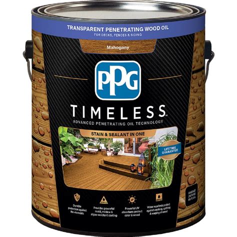 PPG TIMELESS 1 Gal TPO 10 Mahogany Transparent Penetrating Wood Oil