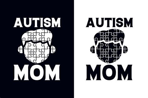 Premium Vector Autism Mom T Shirt Design Template