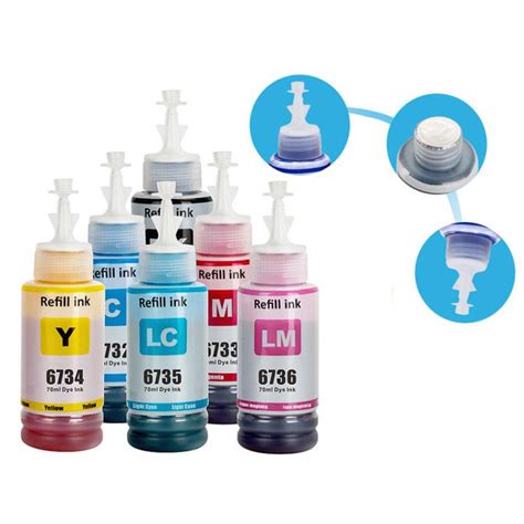 Lvye 673 Water Based Refill Dye Ink For Epson L805 L850 L810 L800 L1800