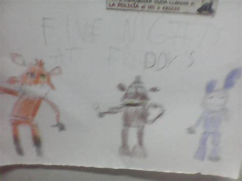 Holaaa Este Es Mi Primer Dibujo De Fnaf Asi Que No Me Salio Muy Bien