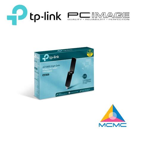 TP LINK ARCHER T4U AC1300 WIRELESS DUAL BAND USB ADAPTER | PC IMAGE